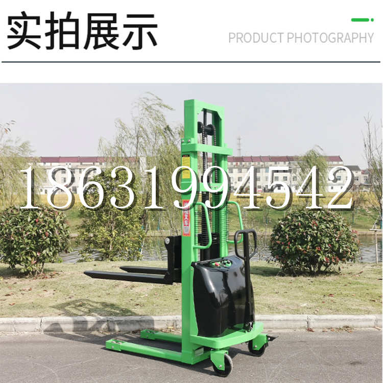 科尔沁左翼中旗电动叉车堆高车液压铲车电瓶1吨2吨站驾步行式小型全自动叉车